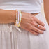 Peach | .925 Sterling Gold Vermeil | Mermaid Glass Bead Bracelet